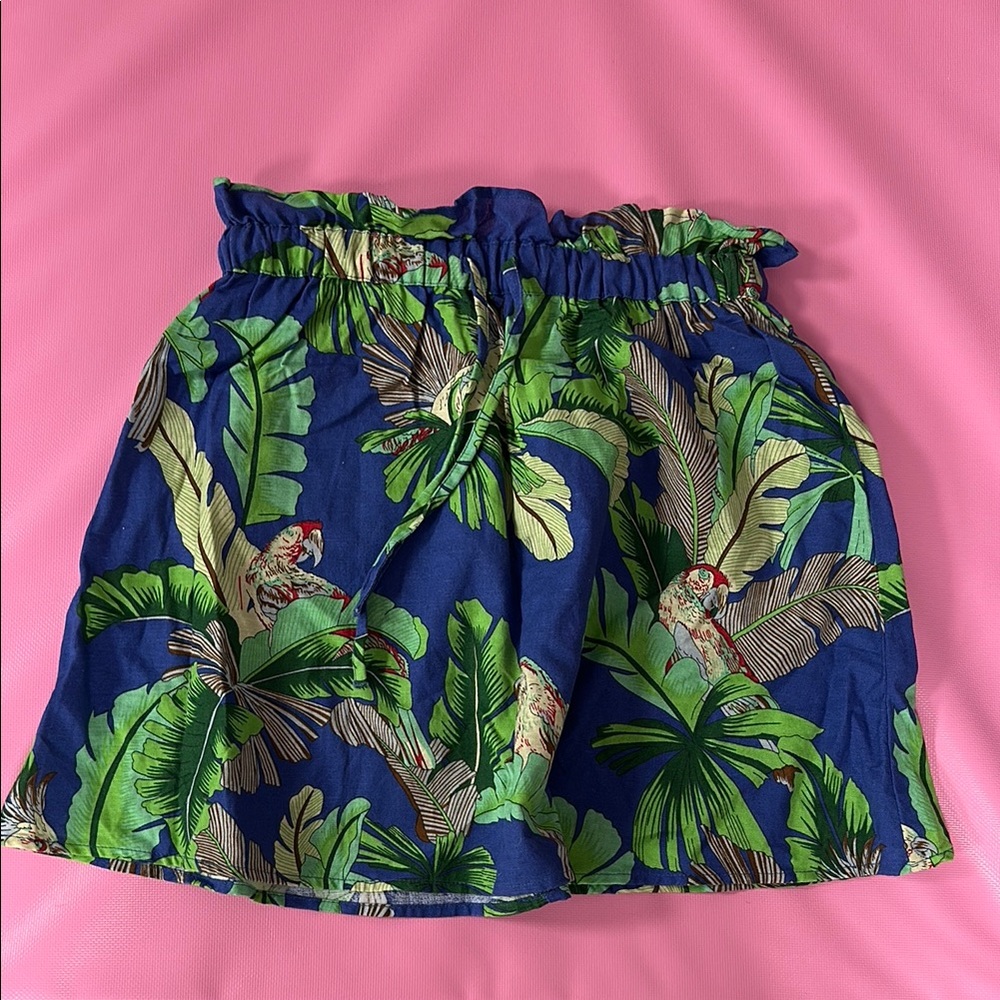 ASOS Tropical Leaf Print Skirt